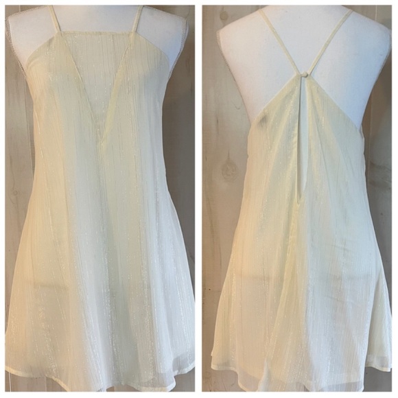 Tobi Dresses & Skirts - NWOT TOBI Summer Nights Cream Sheer Mini Dress Med